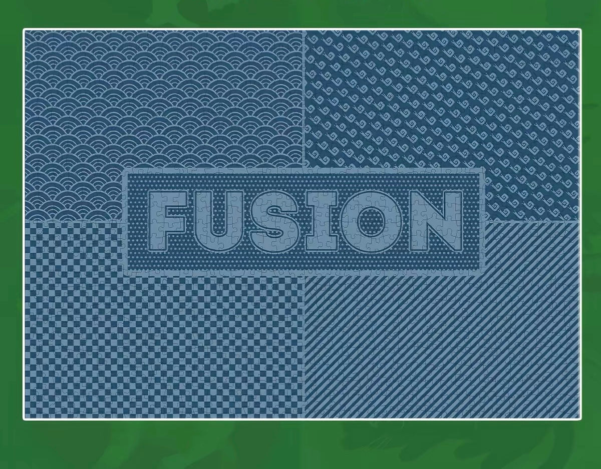 BOTOP FUSION Cat Guide 1000-Piece Velvet Jigsaw Puzzle – Premium Blue Board Cartoon Cats Illustration
