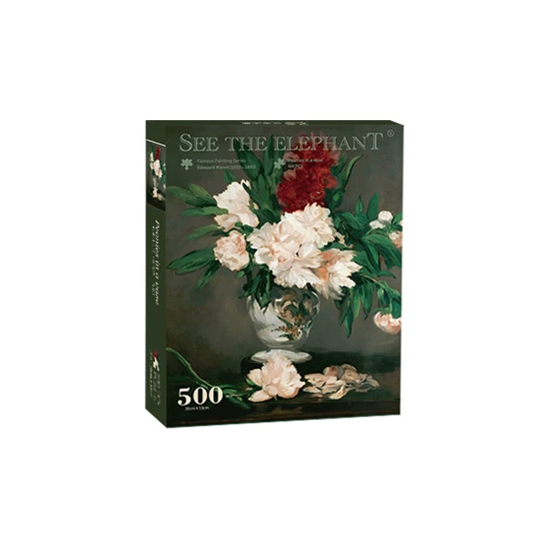 Peonies in a Vase - 500 Pieces