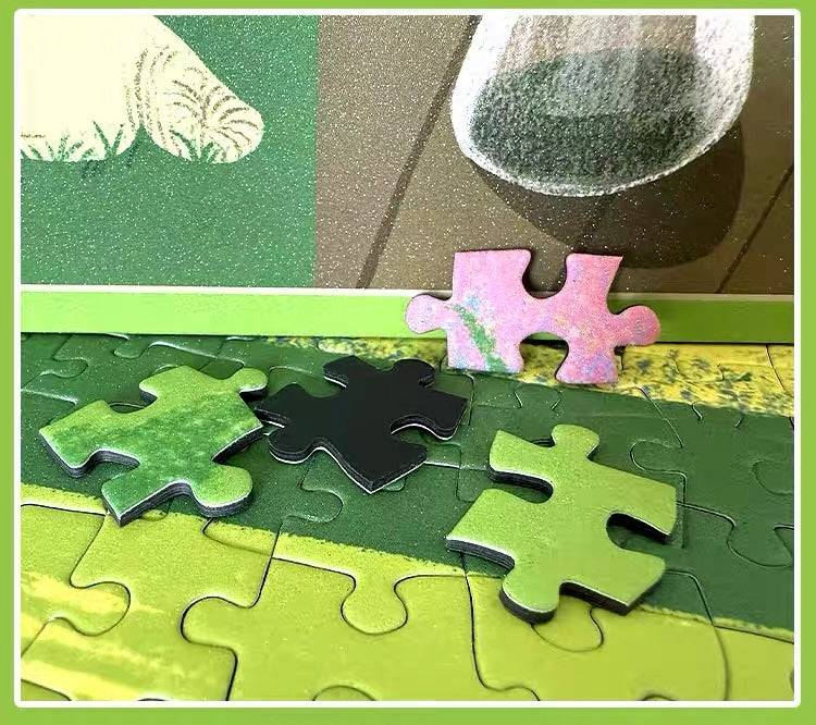 Camping Life 1000-Piece Premium Glitter Jigsaw Puzzle