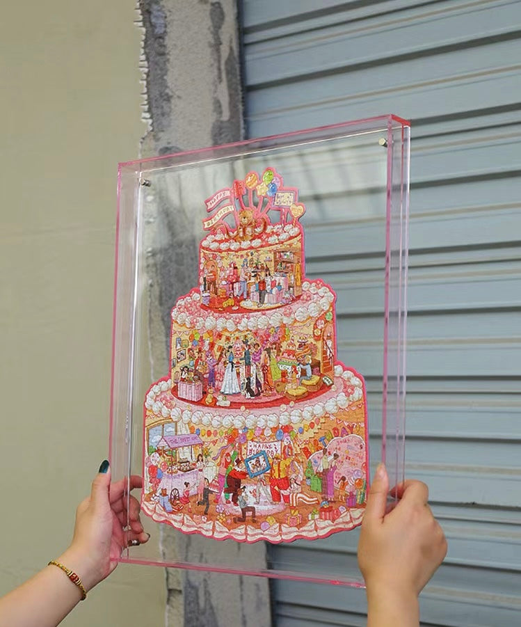 Pickup ONLY - Pink Transparent Frame