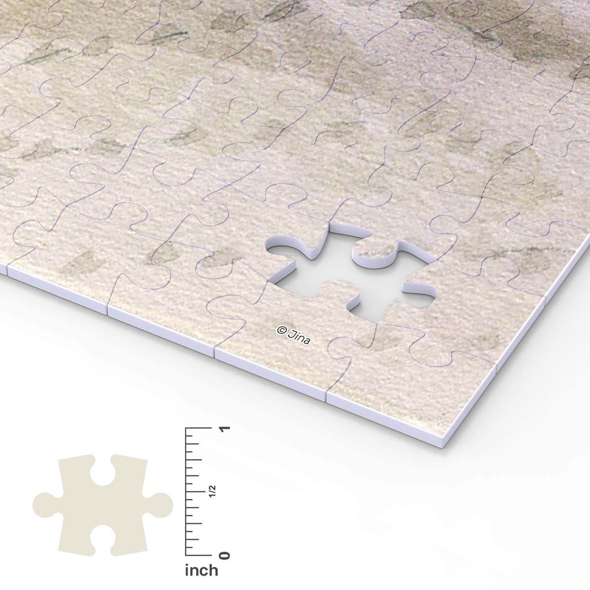 First Snow - 1008 Piece Plastic Puzzle By Jina