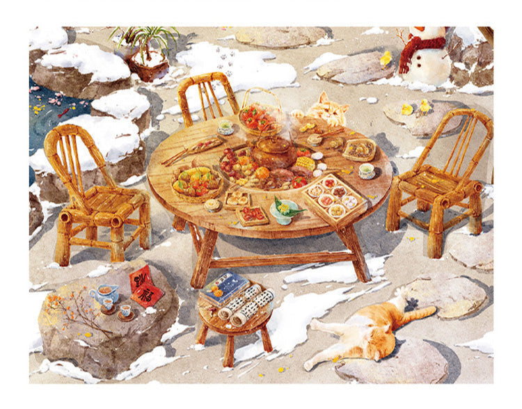 Winterplum in Snow - 1000 Pieces