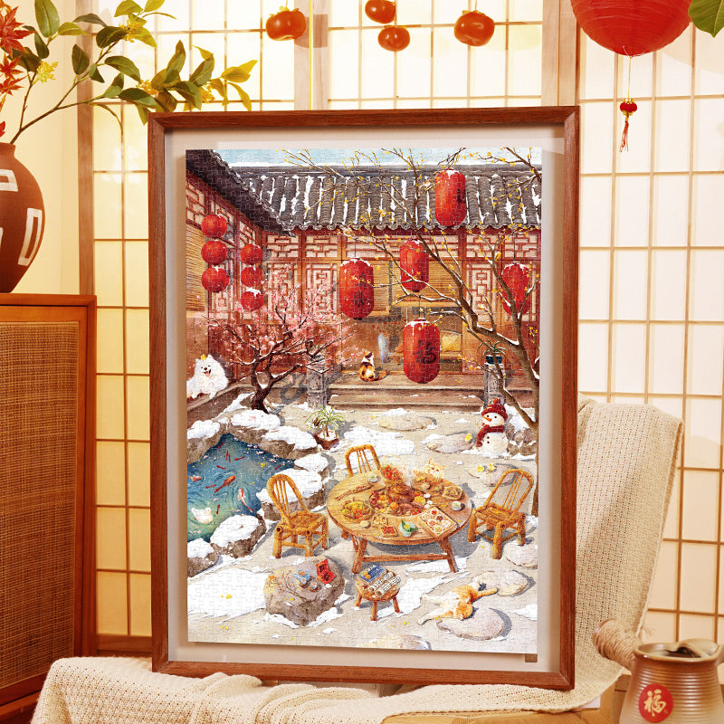 Winterplum in Snow - 1000 Pieces