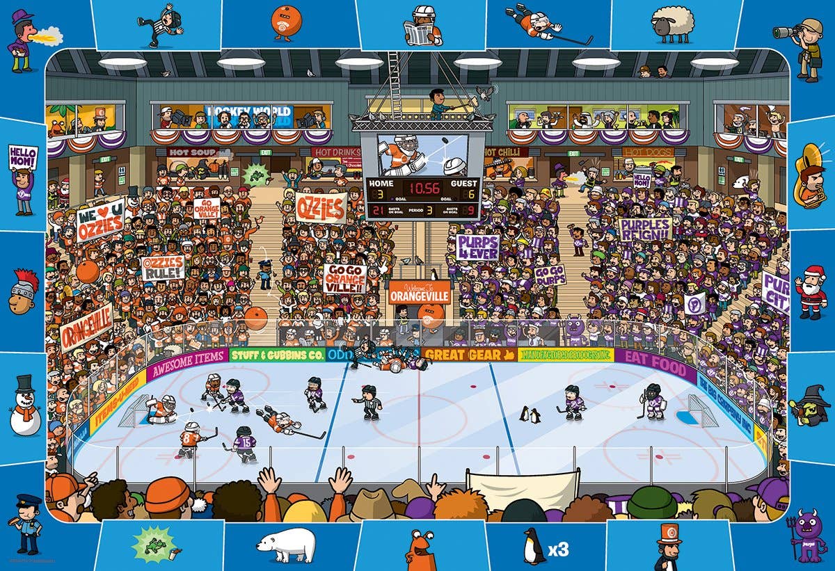 Hockey 100 Piece Puzzle