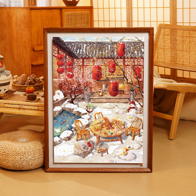 Winterplum in Snow - 1000 Pieces