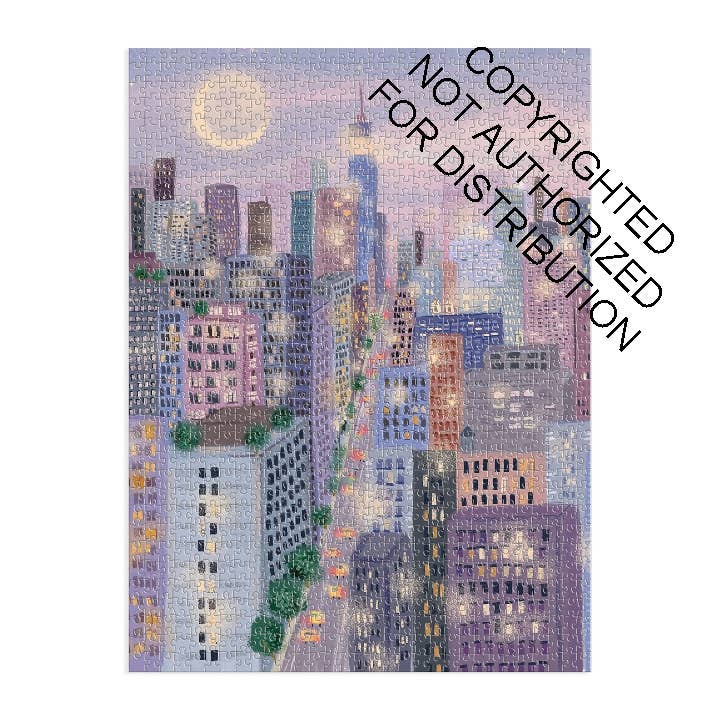 City Lights 1000 Pc Puzzle In a Square box