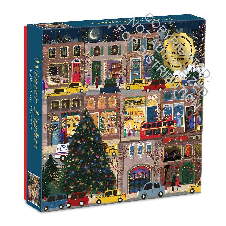 Winter Lights Foil Puzzle 500 Pc Puzzle