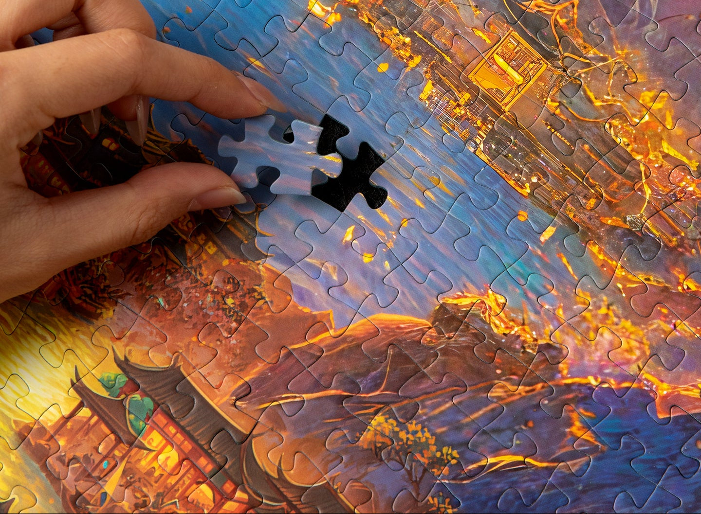 Faint Glow of Distant Mountains - 1000 Pieces