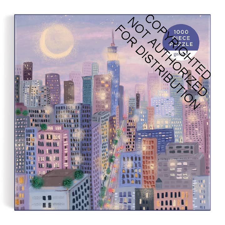 City Lights 1000 Pc Puzzle In a Square box