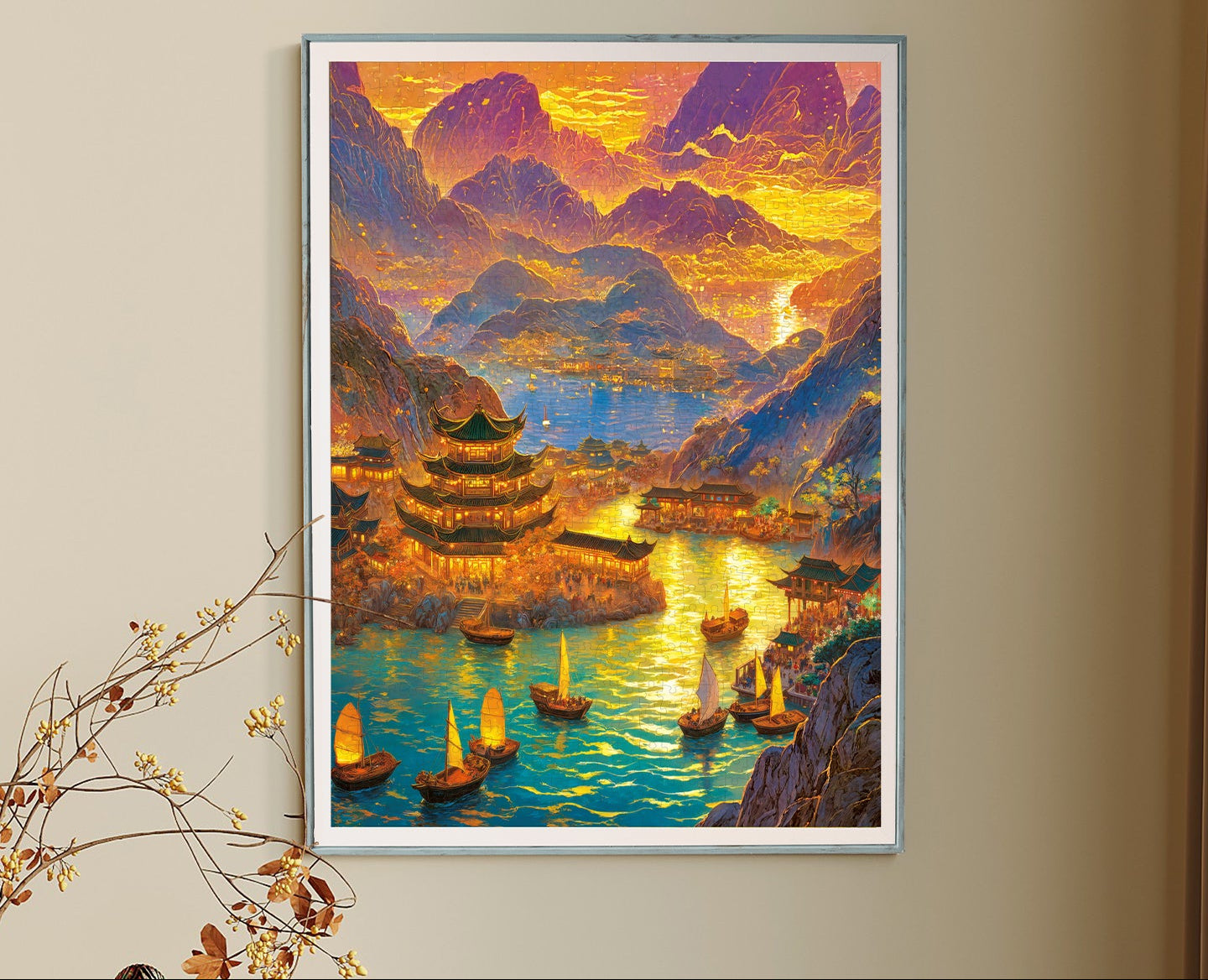 Faint Glow of Distant Mountains - 1000 Pieces