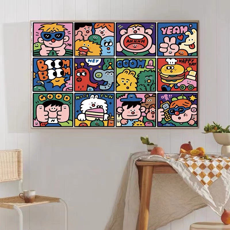 Botop Fusion "Embrace Happiness" 1000-Piece Jigsaw Puzzle - Premium Imported Blue Board