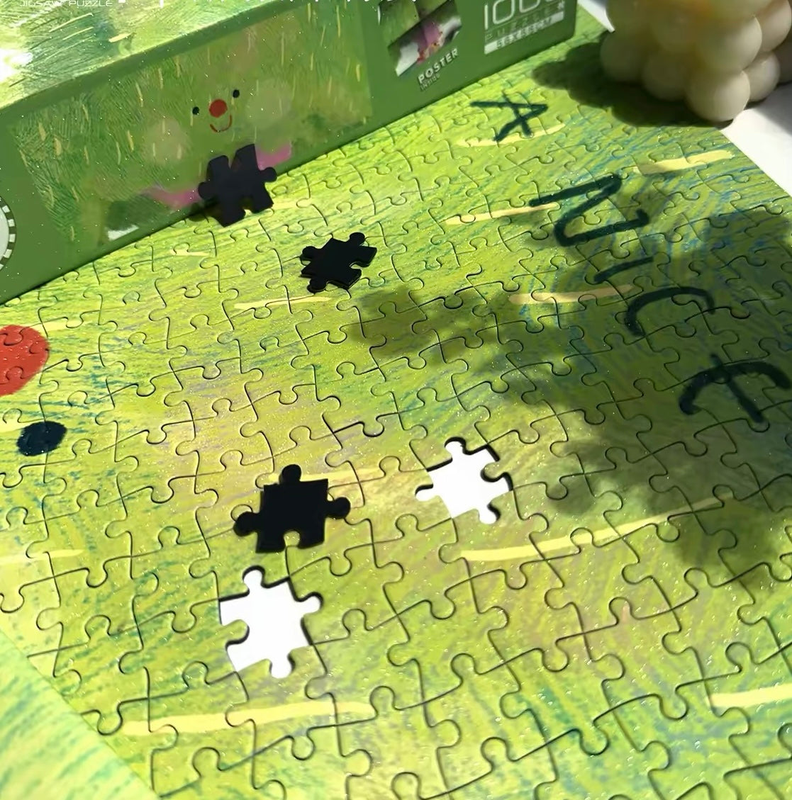 Spring Day 1000-Piece Jigsaw Puzzle – Premium Dutch Black Cardboard, Glitter Finish