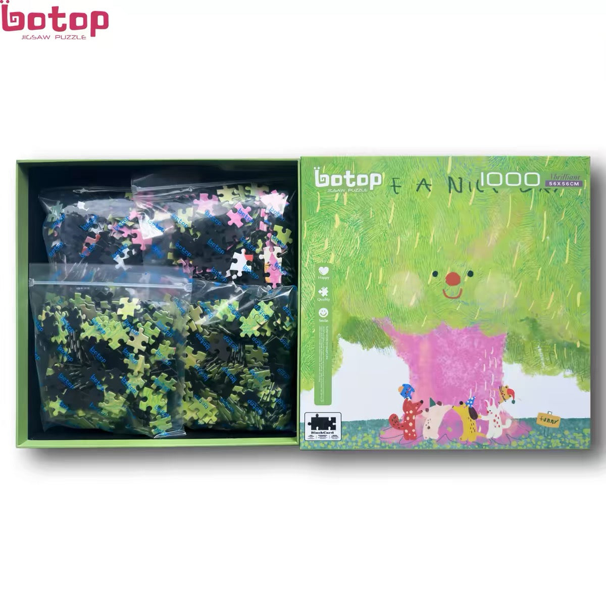 Spring Day 1000-Piece Jigsaw Puzzle – Premium Dutch Black Cardboard, Glitter Finish