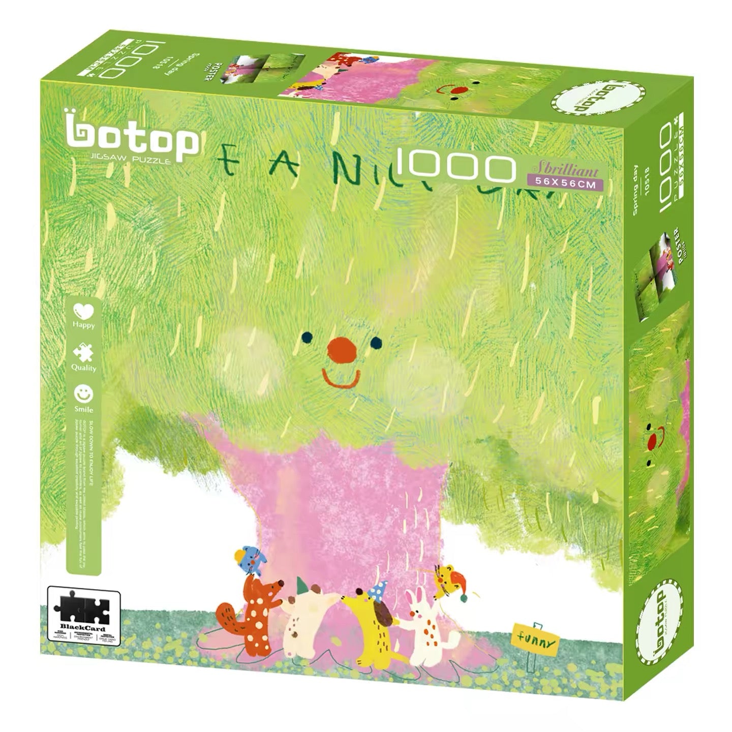 Spring Day 1000-Piece Jigsaw Puzzle – Premium Dutch Black Cardboard, Glitter Finish