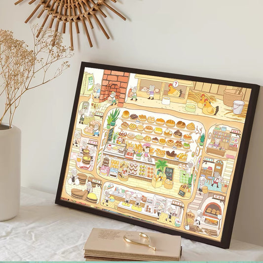 Mouse Bakery 1000-Piece Velvet-Touch Jigsaw Puzzle