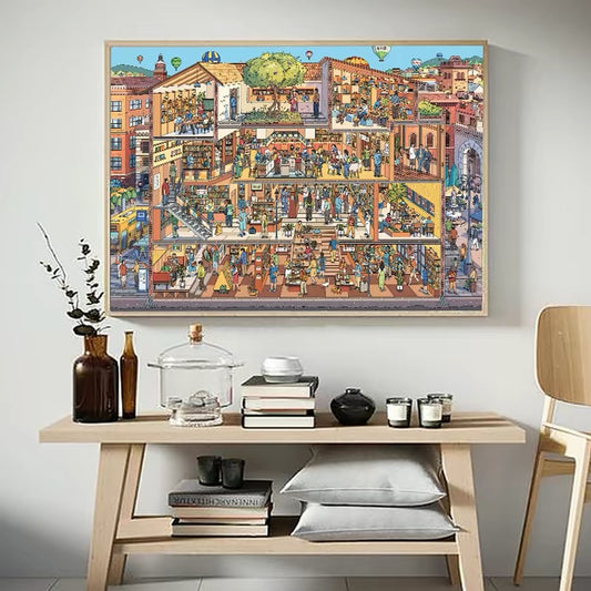 Cozy Bookshop 1000-Piece Jigsaw Puzzle – Premium Velvet Soft-Touch Finish