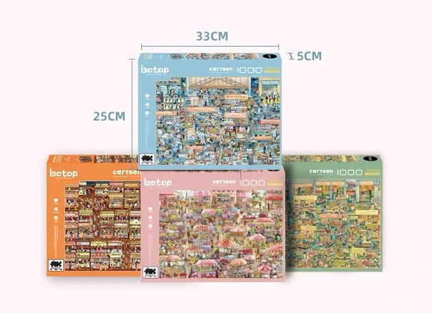 Fruit Market 1000-Piece Jigsaw Puzzle for Adults – Premium Velvet Soft-Touch Finish