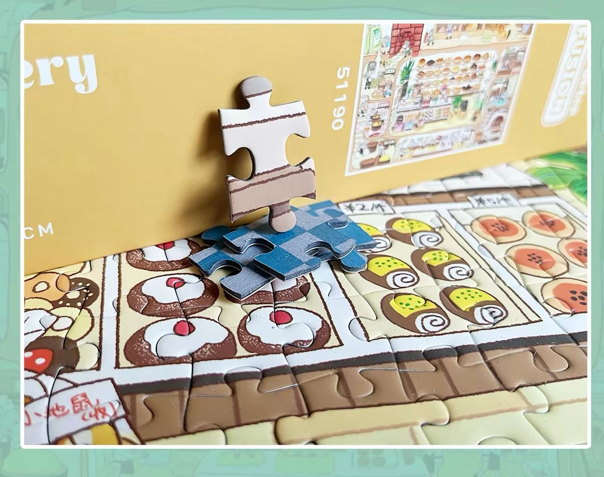 Mouse Bakery 1000-Piece Velvet-Touch Jigsaw Puzzle