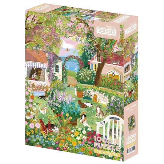 Botop Fusion "Listening to the Wind" 1000-Piece Velvet Touch Jigsaw Puzzle - Premium Blue Board
