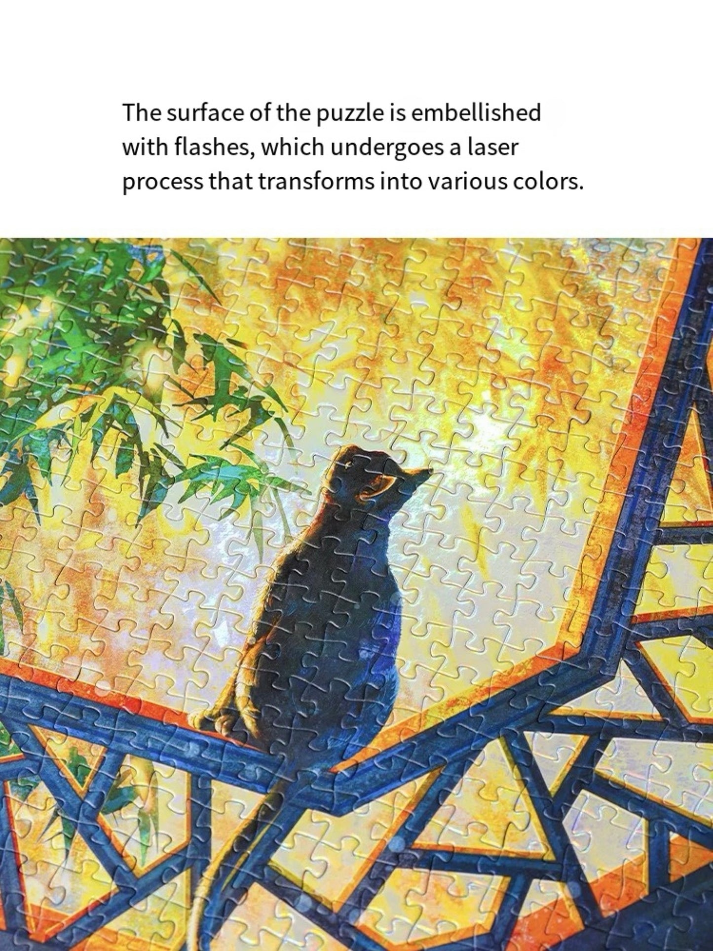 Bamboo shadows and flowing light (reflective) - 1000pcs