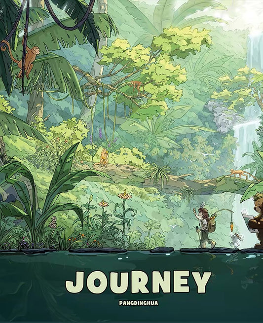 Botop Fusion "Jungle Adventure" 1000-Piece Glitter Finish Jigsaw Puzzle - Premium Blue Board Forest Exploration Adult Stress Relief Toy &amp; Family Art Gift