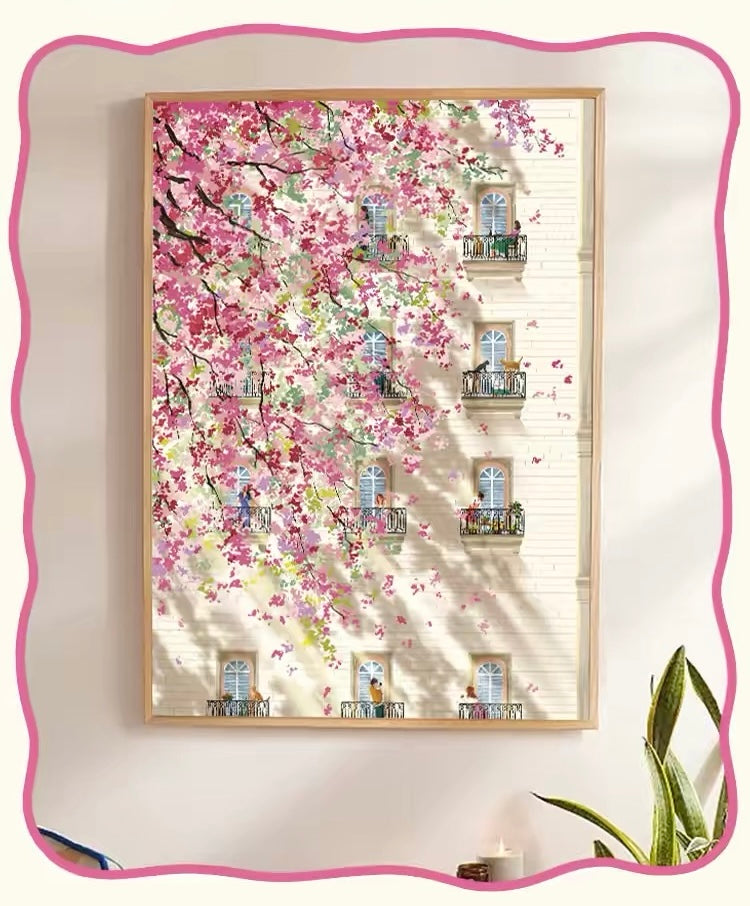 Botop Fusion "Spring Afternoon" 1000-Piece Jigsaw Puzzle - Premium Blue Board