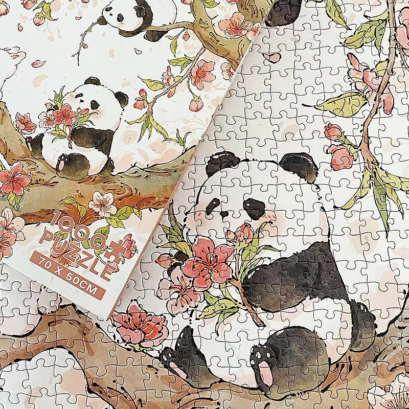 Botop Fusion "Spring Limited" 1000-Piece Velvet Touch Jigsaw Puzzle - Premium Blue Board