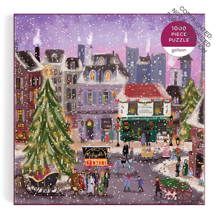 Christmas Square 1000 Piece Puzzle in Square Box