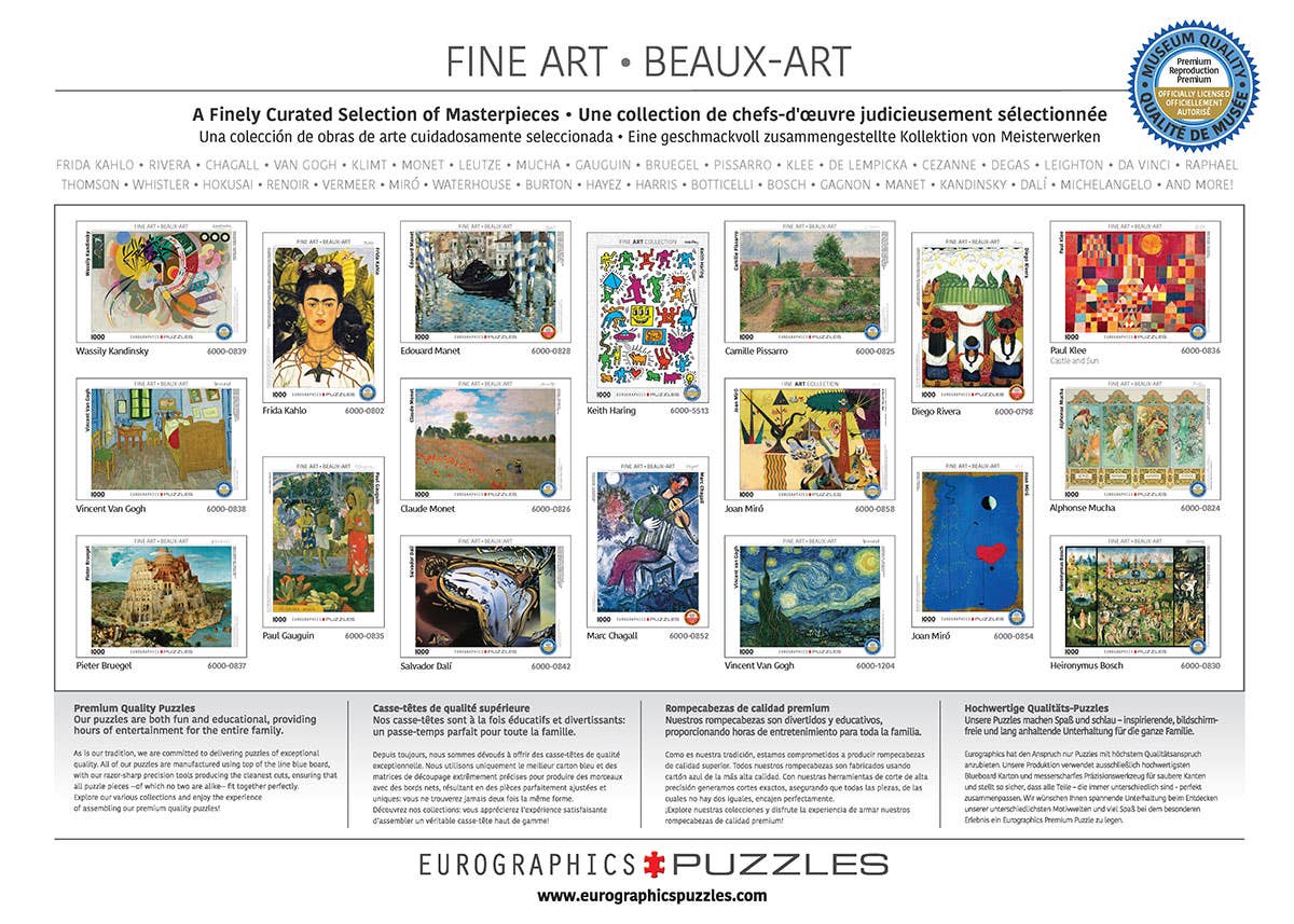 A Sunday Afternoon on the Island of La Grande Jatte 1000 Piece Puzzle